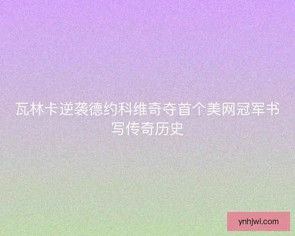 瓦林卡逆袭德约科维奇夺首个美网冠军书写传奇历史 瓦林卡逆袭德约科维奇夺首个美网冠军书写传奇历史