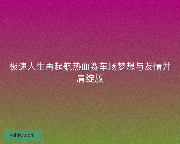 极速人生再起航热血赛车场梦想与友情并肩绽放 极速人生再起航热血赛车场梦想与友情并肩绽放